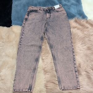Nordstrom Pink Acid Wash Denim Pants